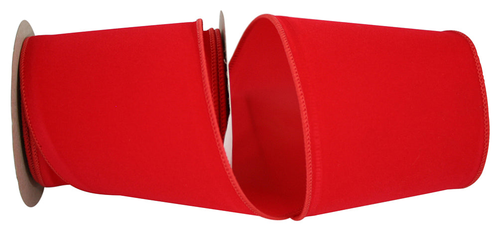 Hot Pink 4 Inch Velvet Wired Edge Ribbon for Wreaths