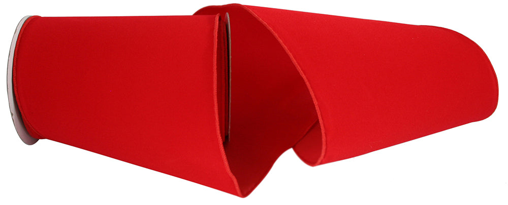 Hot Pink 6 Inch Velvet Wired Edge Ribbon for Wreaths