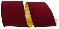 Burgundy 4 Inch Velvet Ribbon for Wreaths and Bows