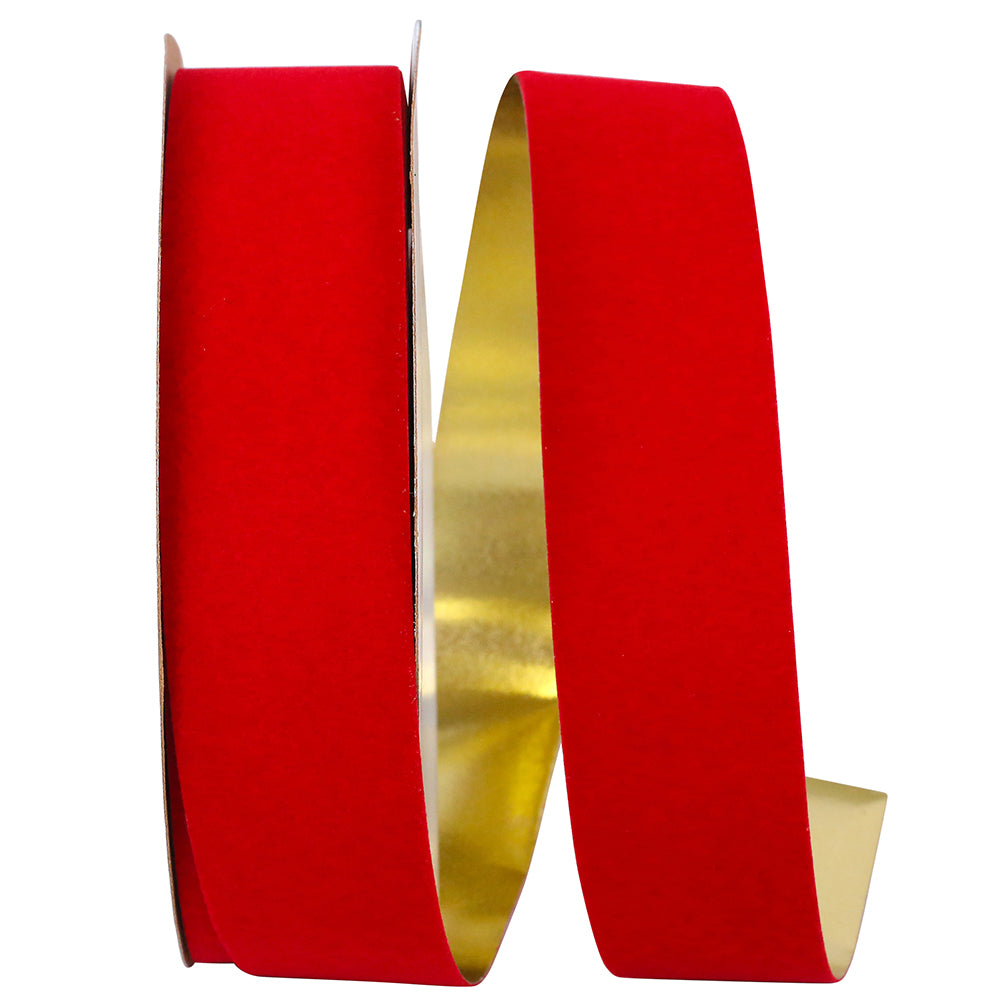 Outdoor Polypro Ribbon 1-3/8 Inch Velvet Gold Back