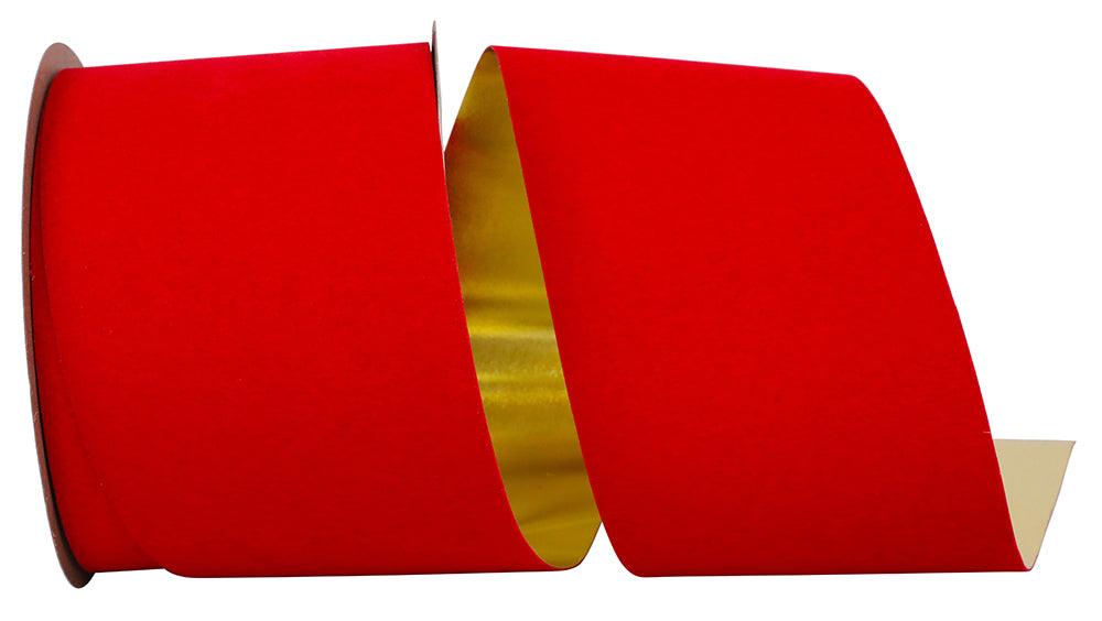 4 Inch Gold Back Polypro Ribbon for Wreaths and Bows