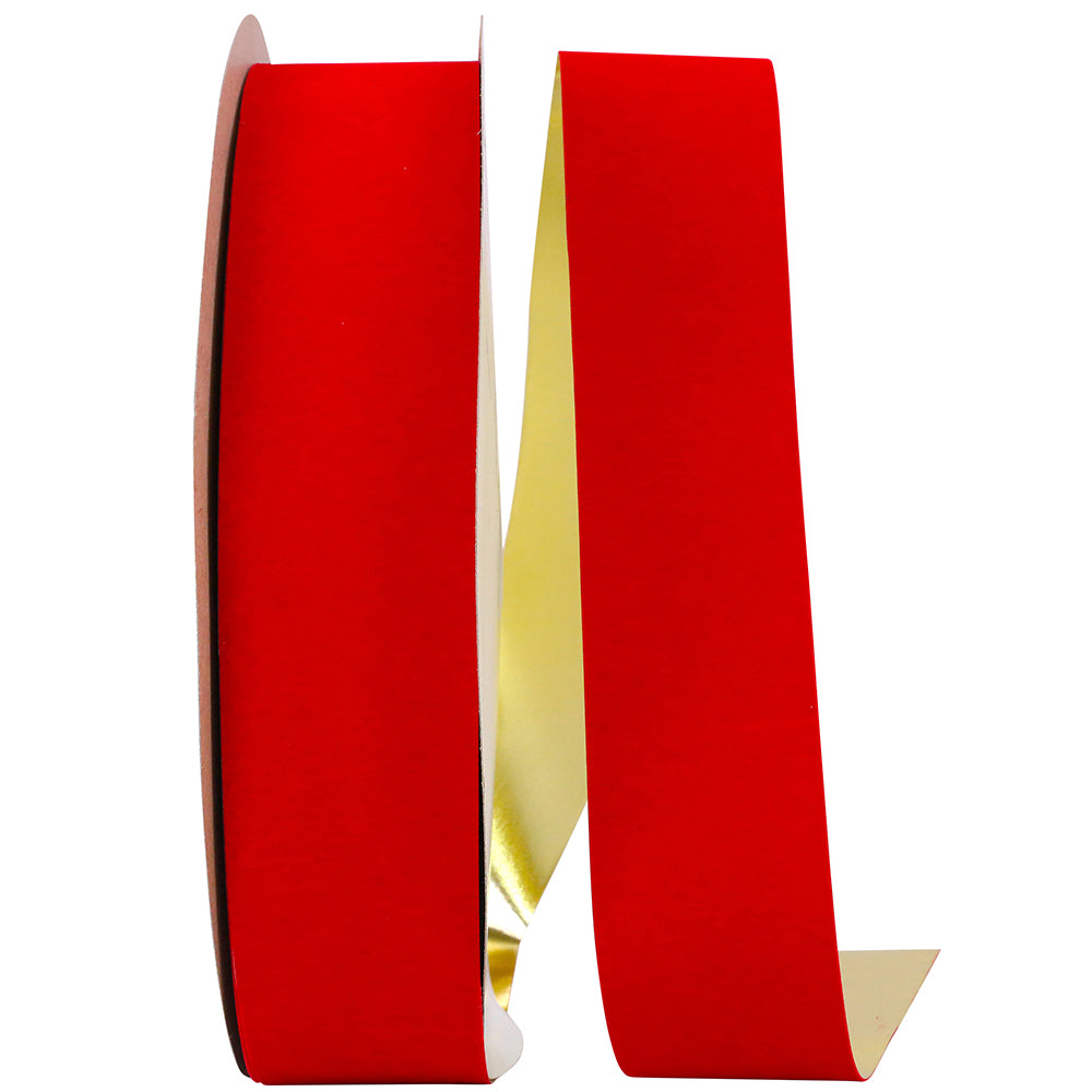 Velvet Gold Back Outdoor Polypro Ribbon 2-1/2 Inch