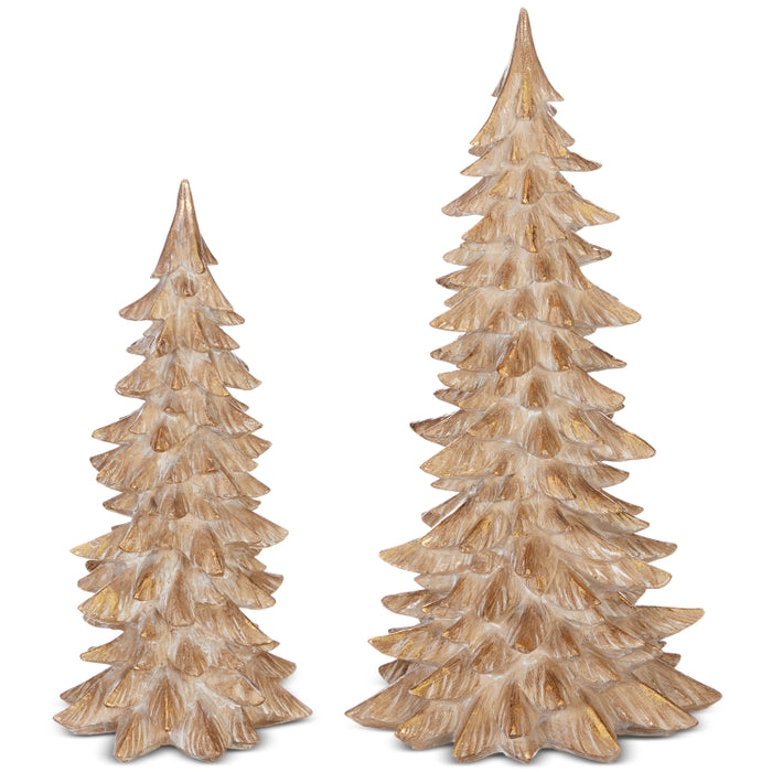 15" Gold Leaf Trees