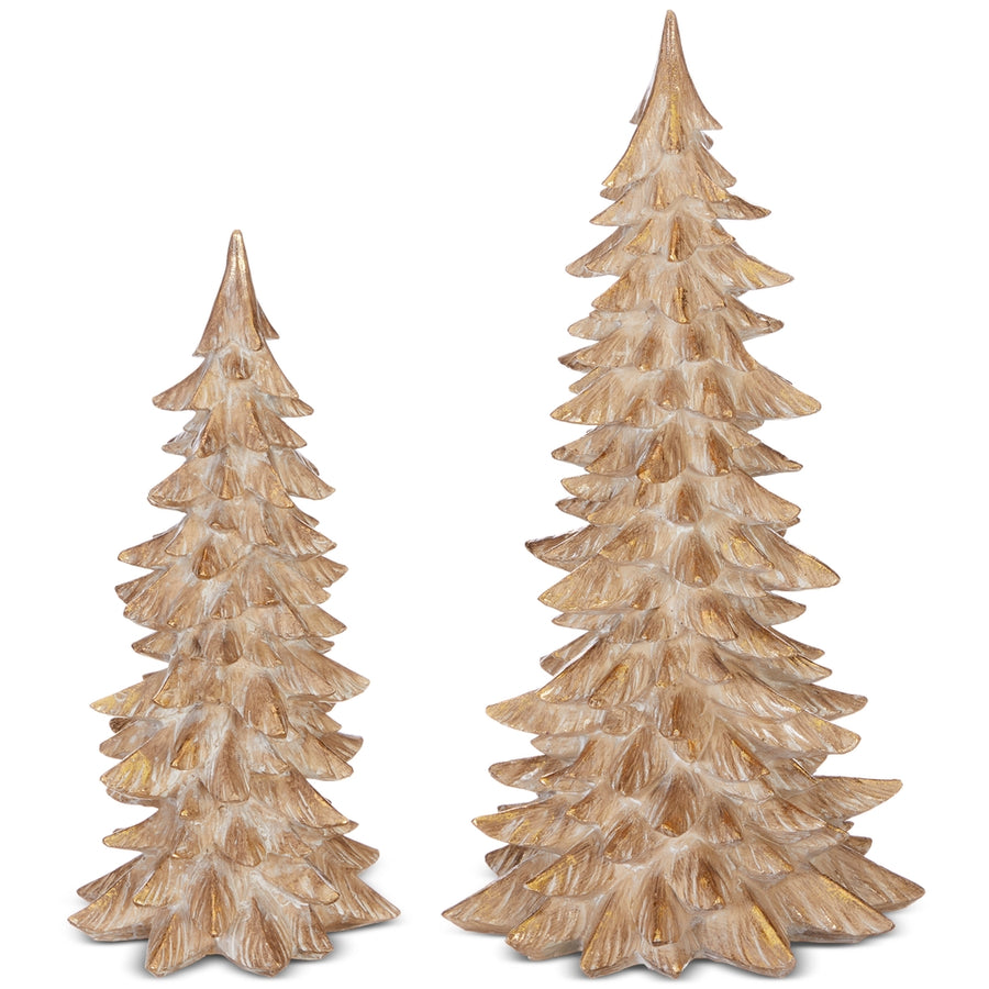 15" Gold Leaf Trees