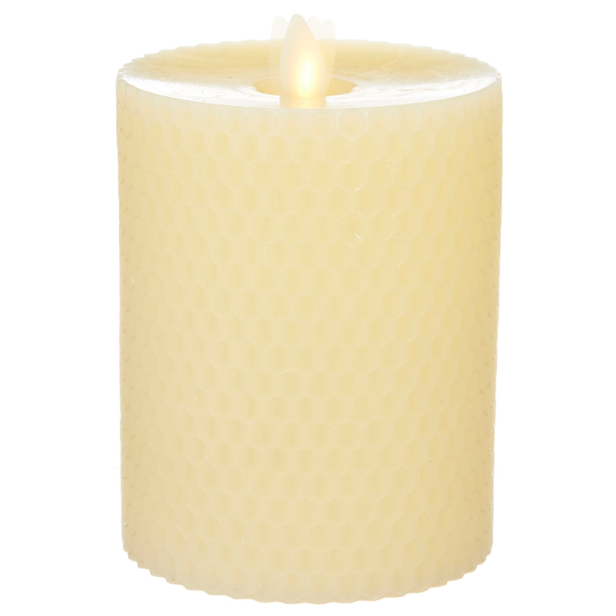 3.5" x 5" Moving Flame Honeycomb Pillar Candle