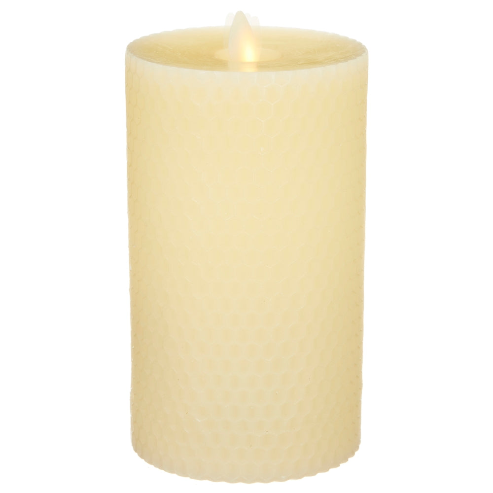 3.5" x 7" Moving Flame Honeycomb Pillar Candle