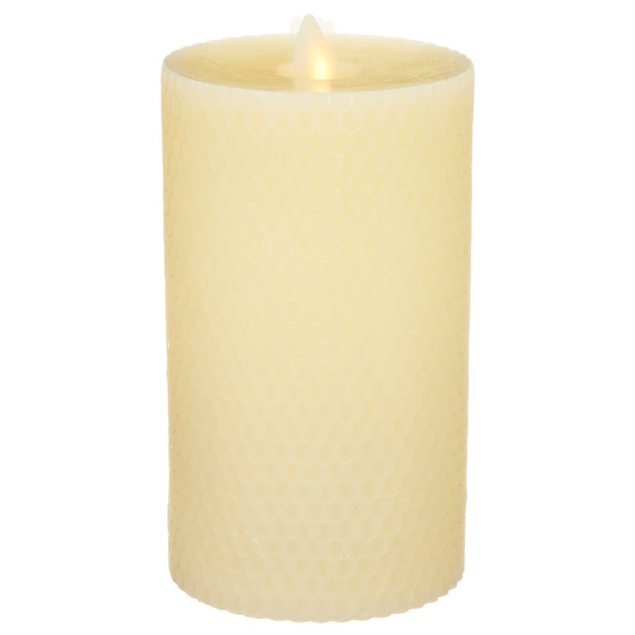 3.5" x 7" Moving Flame Honeycomb Pillar Candle