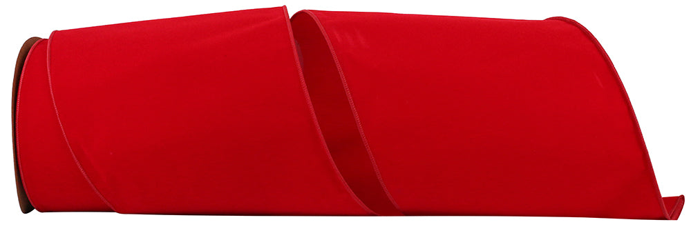 Red Velvet Wired Edge Ribbon 9 Inch for Wreaths and Bows