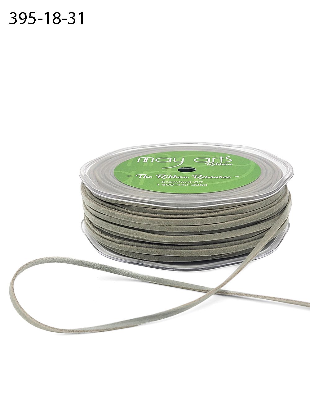 1/8 Inch Faux Suede String Cord Ribbon – 395-18-31 Gray