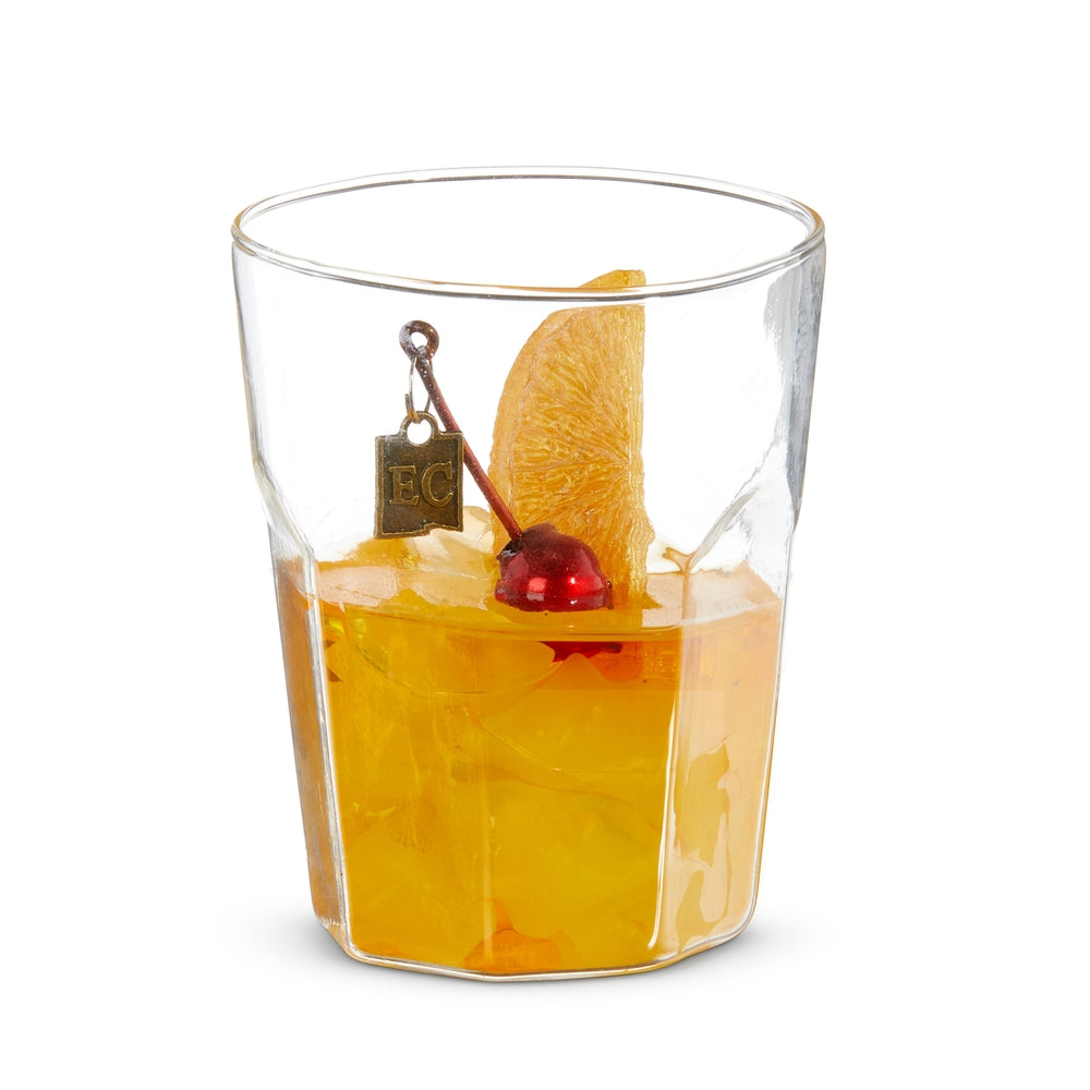 EC 3.5" Old Fashioned Cocktail Ornament