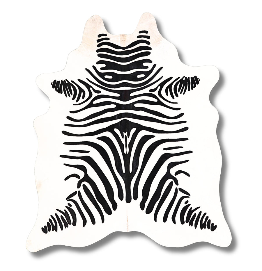 Alexia Zebra Genuine Cowhide Rug