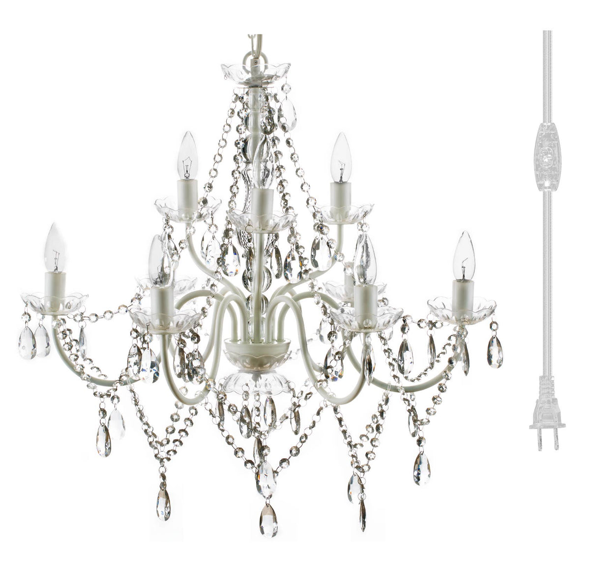 Ivanna 9 Light Crystal Chandelier