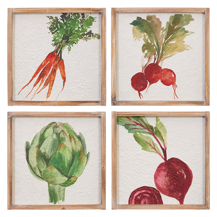12.5" Vegetable Framed Wall Art