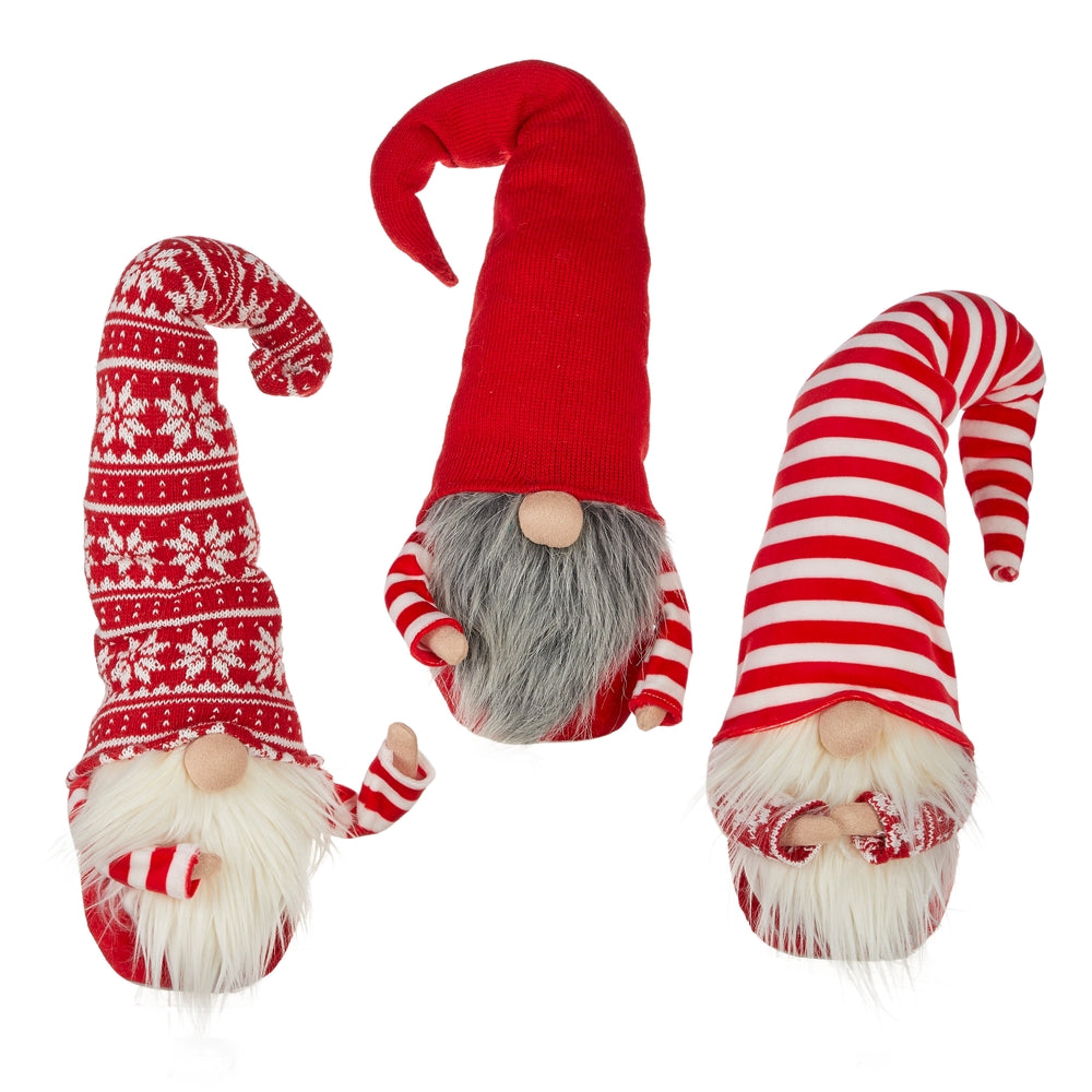 14.75" Posable Red and White Gnome
