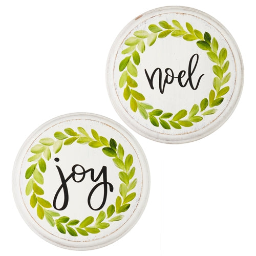 14" Joy and Noel Medallion