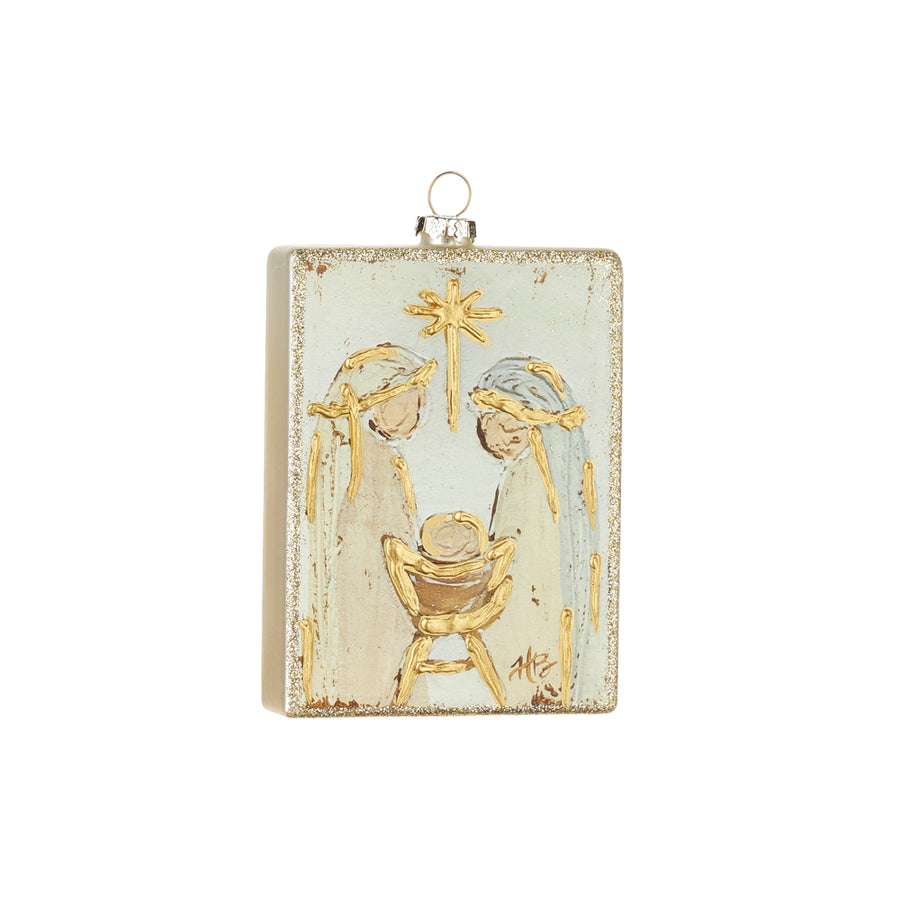 5.25" Holy Family Rectangle Ornament