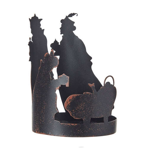 5.5" Wisemen Silhouette Candle Holder