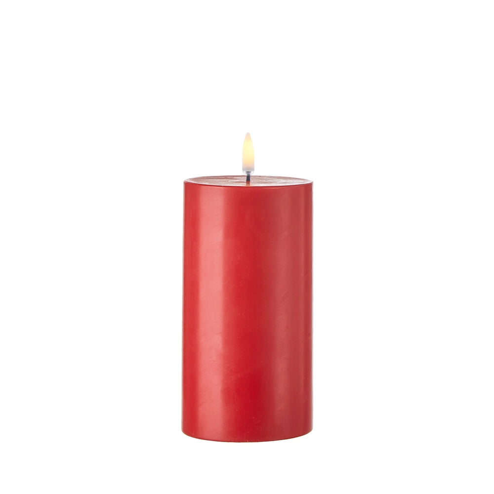 3" x 7" Uyuni Red Pillar Candle