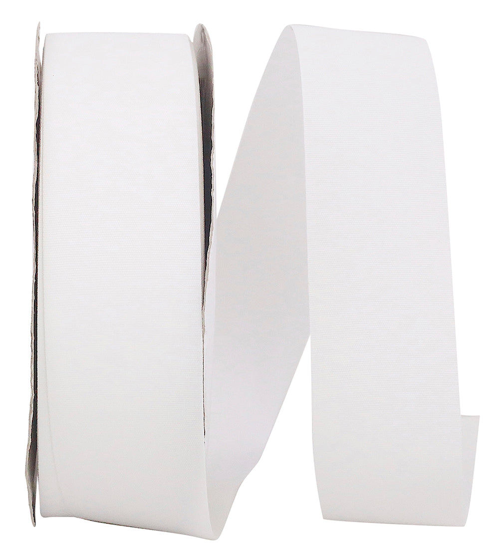 Soliterra Taffeta Ribbon 1-1/2 Inch White 50 Yards