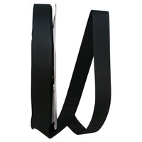 Black Soliterra Taffeta Ribbon 7/8 Inch for Wreaths