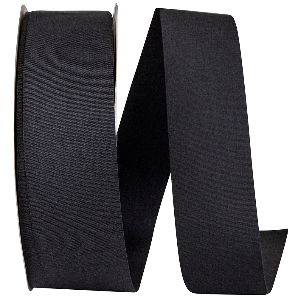 Black Soliterra Taffeta Ribbon 1-1/2 Inch for Bows