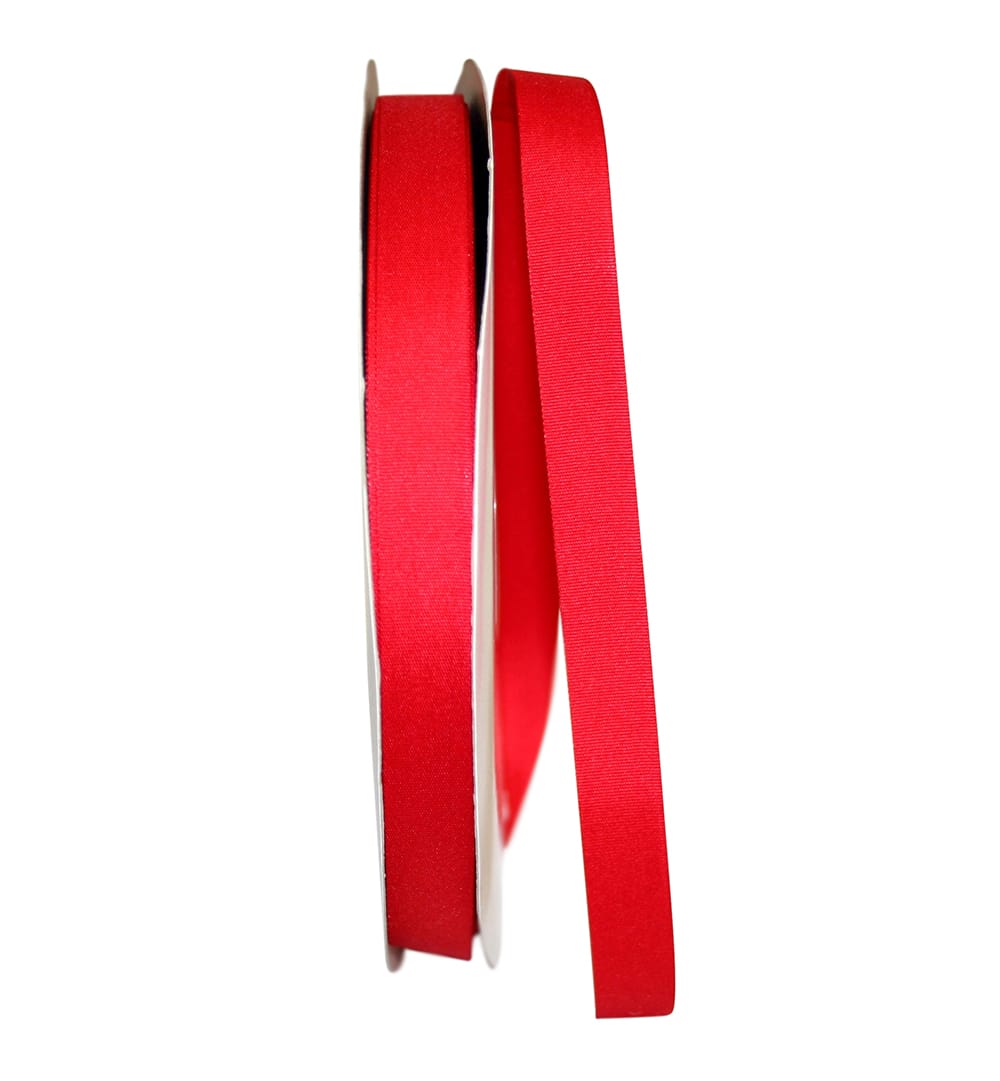 Red Soliterra Taffeta Ribbon 5/8 Inch for Wreaths