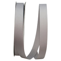 Silver 7/8 Inch Taffeta Ribbon for Wreaths and Bows