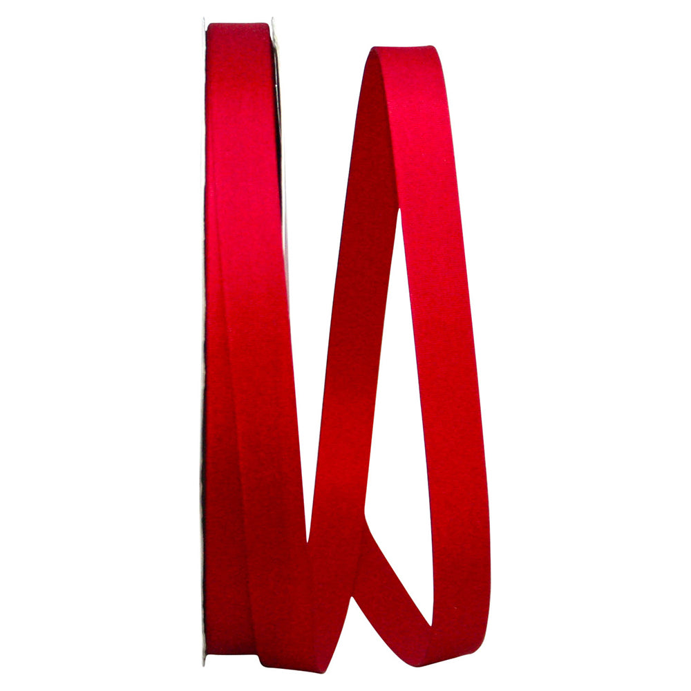 Cranberry Taffeta Ribbon 5/8 Inch for Wreaths and Bows