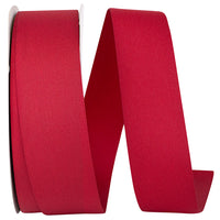 Cranberry Taffeta Ribbon 1-1/2 Inch for Wreaths and Bows