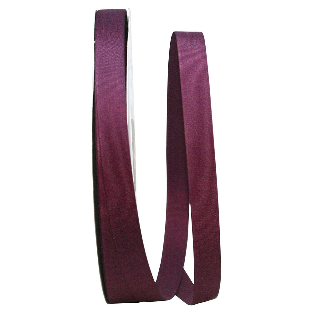 Burgundy Soliterra Taffeta Ribbon 5/8 Inch for Wreaths