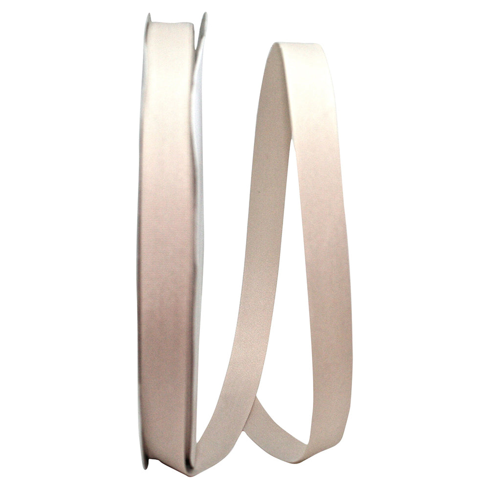 Oatmeal Taffeta Ribbon 5/8 Inch for Wreaths and Bows