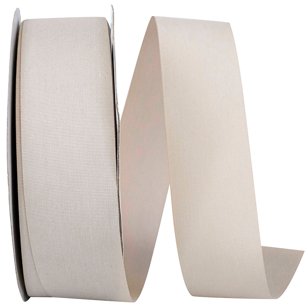 Oatmeal Taffeta Ribbon 1-1/2 Inch for Wreaths and Bows