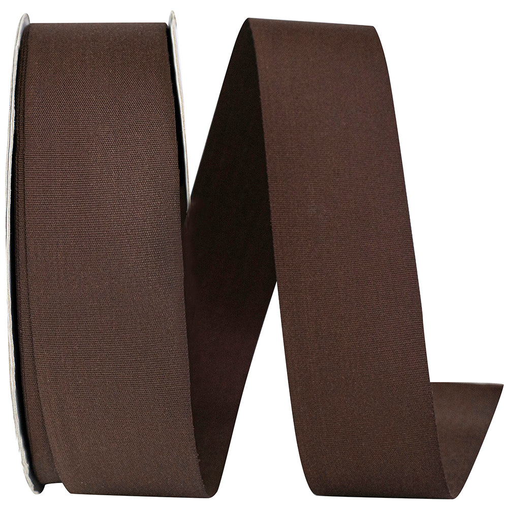 Chocolate Taffeta Ribbon 1-1/2 Inch for Wreaths and Bows
