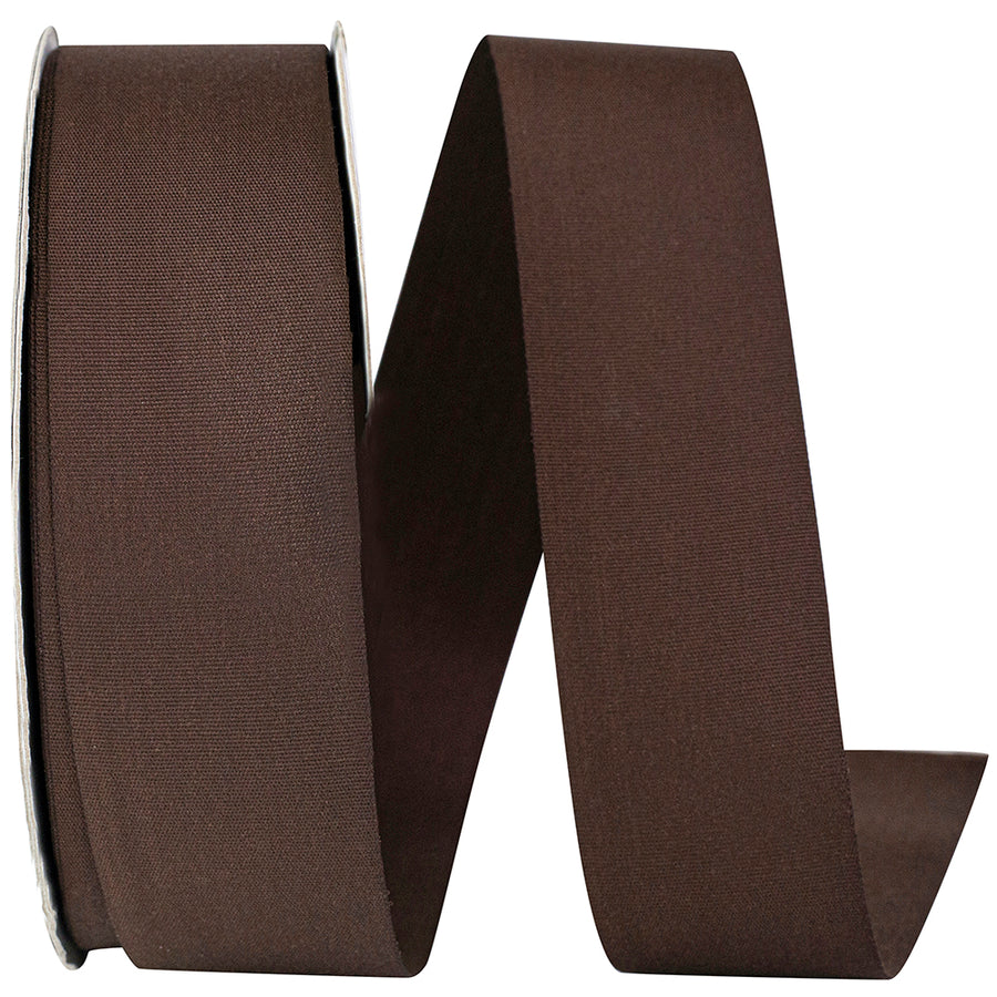 Chocolate Taffeta Ribbon 1-1/2 Inch for Wreaths and Bows