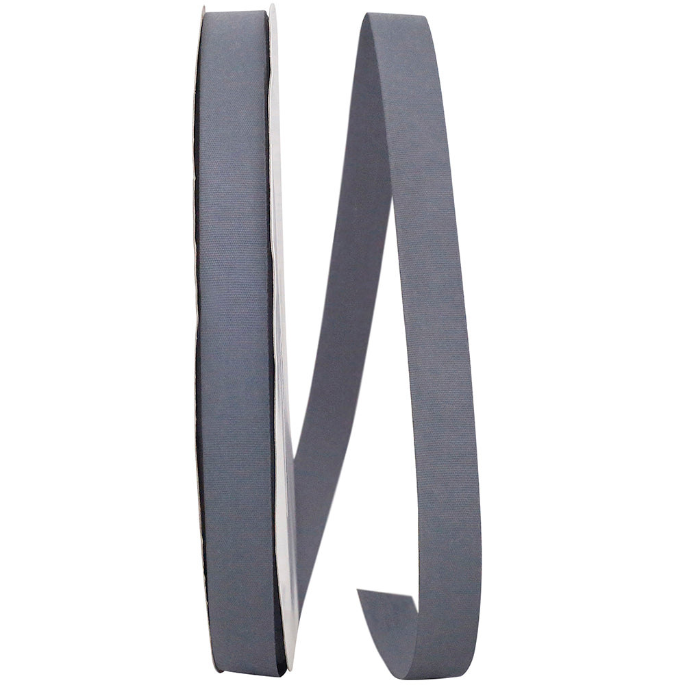 Gunmetal Soliterra Taffeta Ribbon 5/8 Inch for Bows