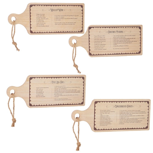 17" Holiday Recipe Cutting Board