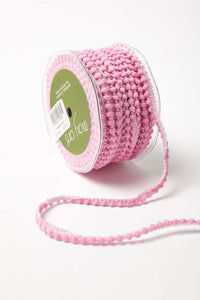 3/8 Inch Mini Pom Pom Ribbon – 419-17 Pink