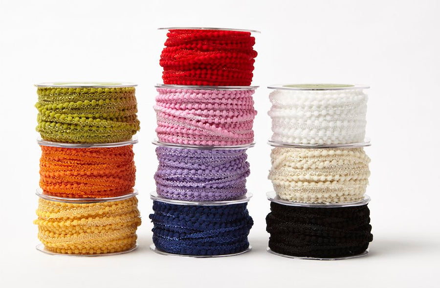 3/8 Inch Mini Pom Pom Ribbon – 419-05 Lavender