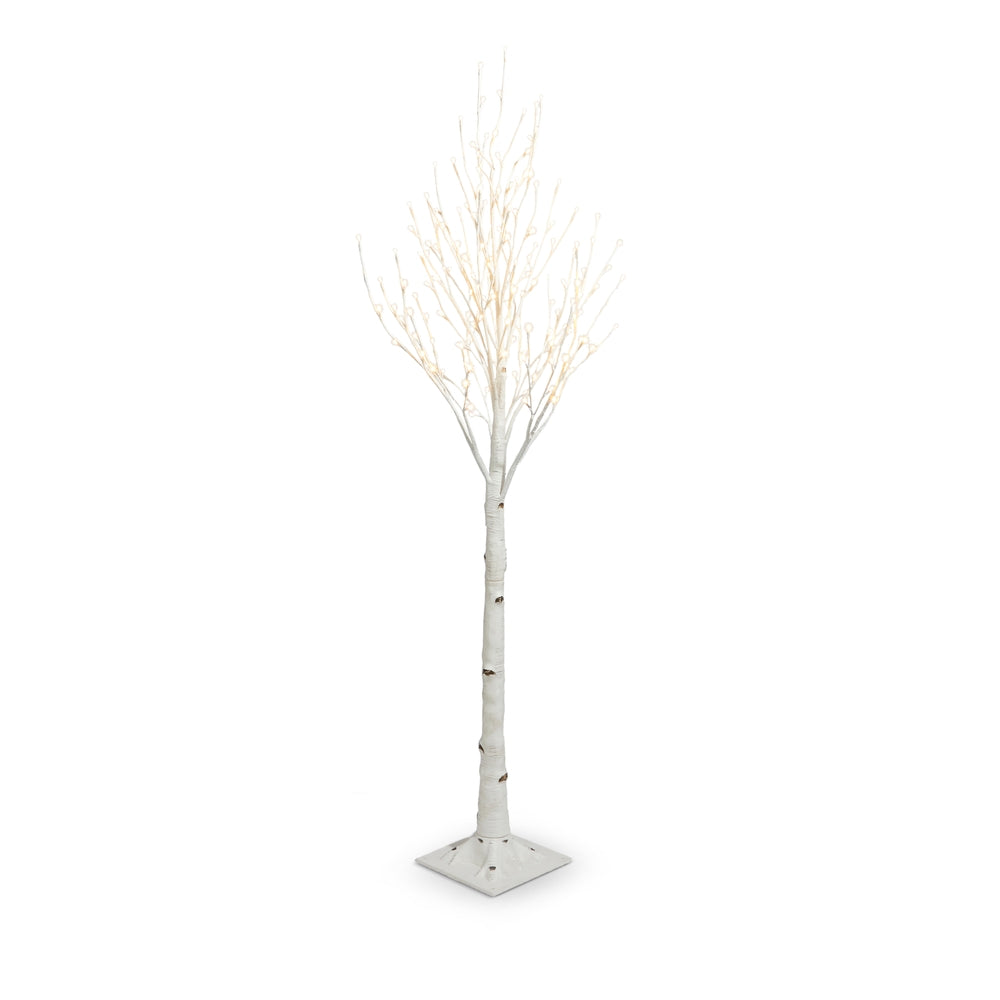 5.5' Lighted Birch Tree in White