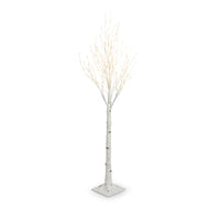5.5' Lighted Birch Tree in White