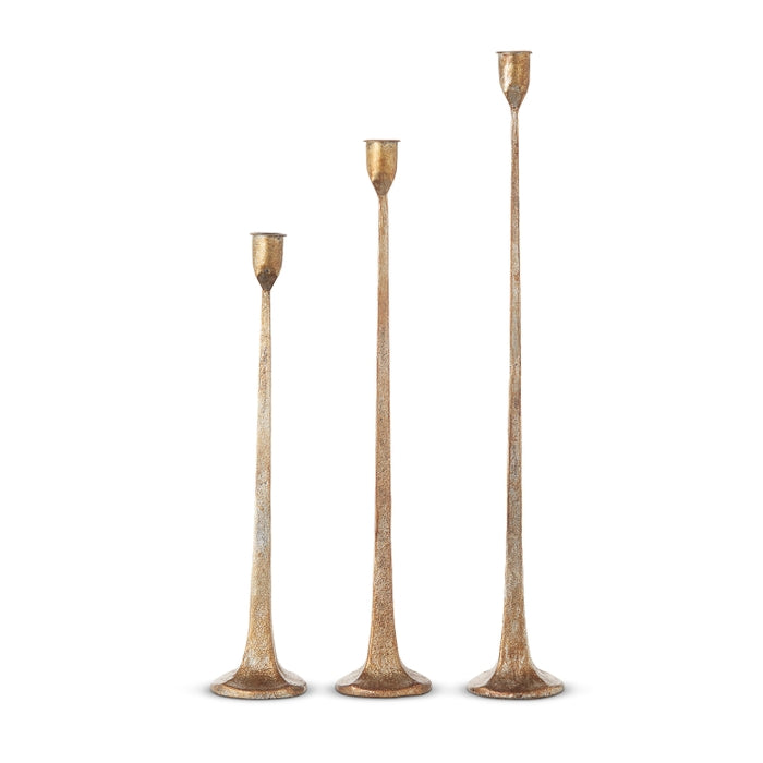 19.75" Gold Candlesticks