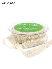 1/2 Inch Crochet Ribbon – 421-05-10 Natural
