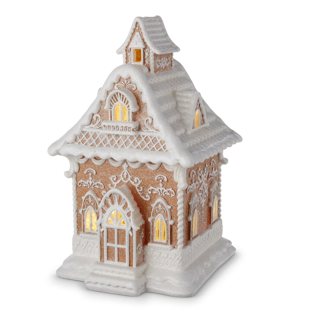 13" Lighted Gingerbread House