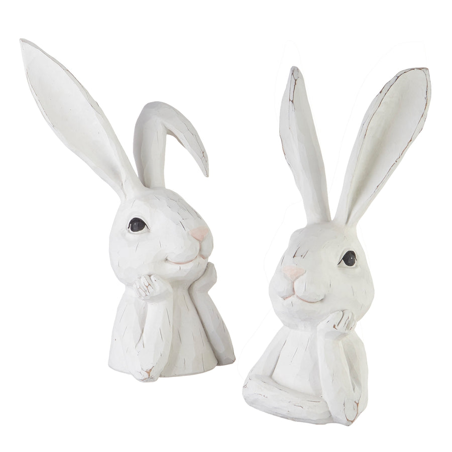 15.5" Thinking Rabbit Bust