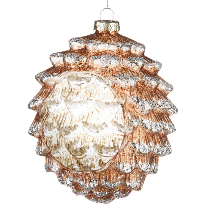 6.5" Pinecone Candle Holder Ornament