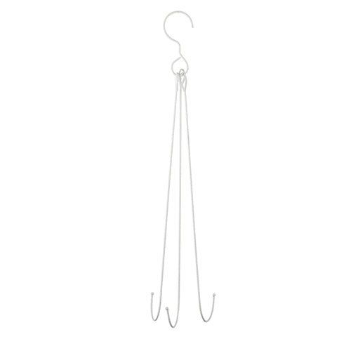30.5" White Wreath Hanger