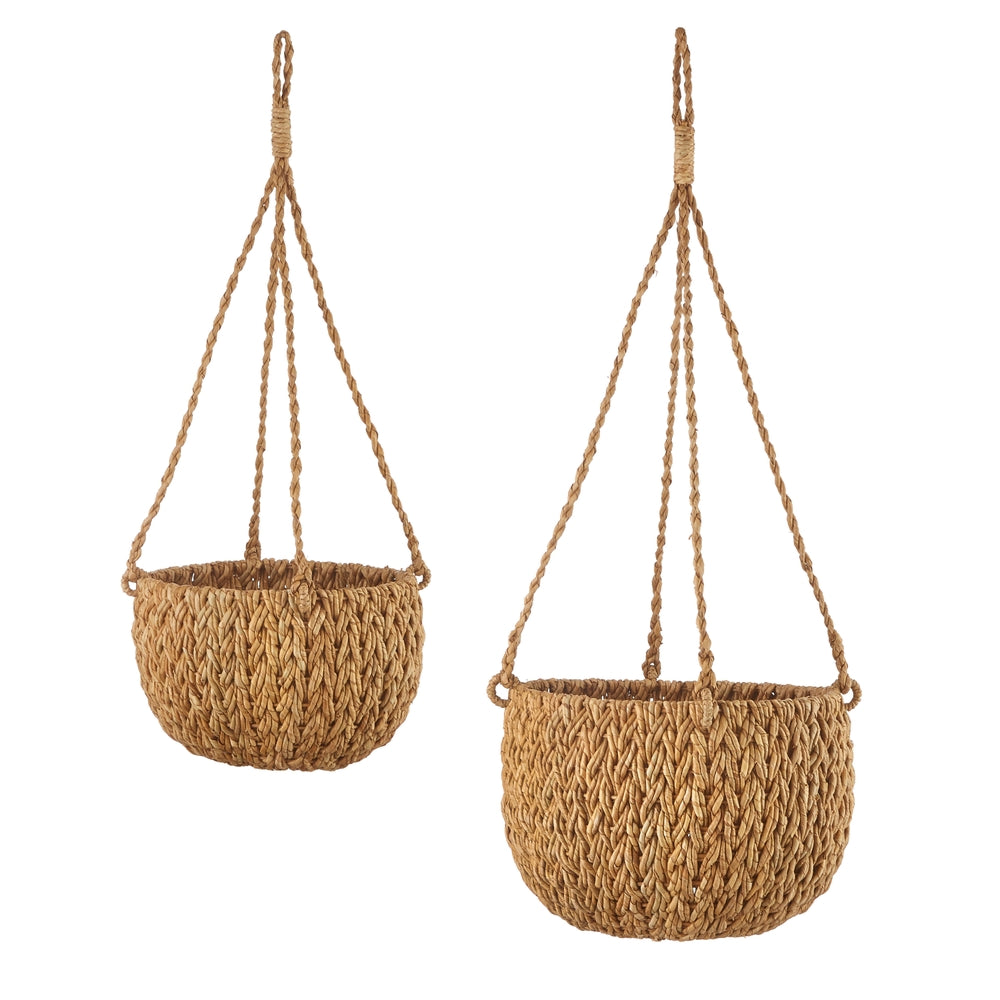 40" Woven Hanging Planters