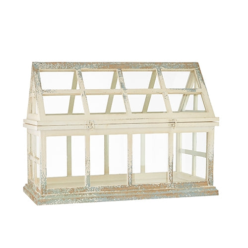 24" Distressed Finish Terrarium
