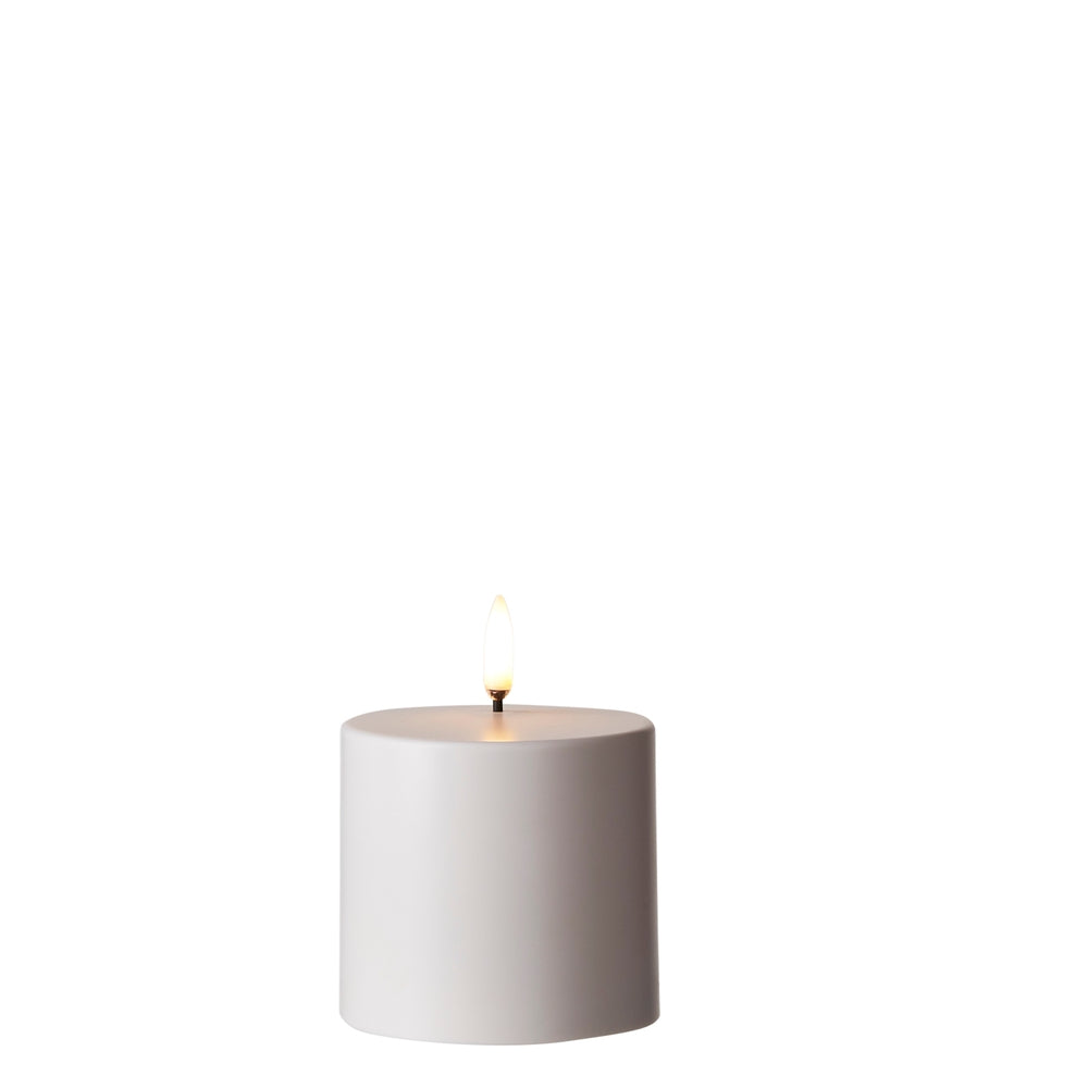 3" x 3" Uyuni Outdoor White Pillar Candle