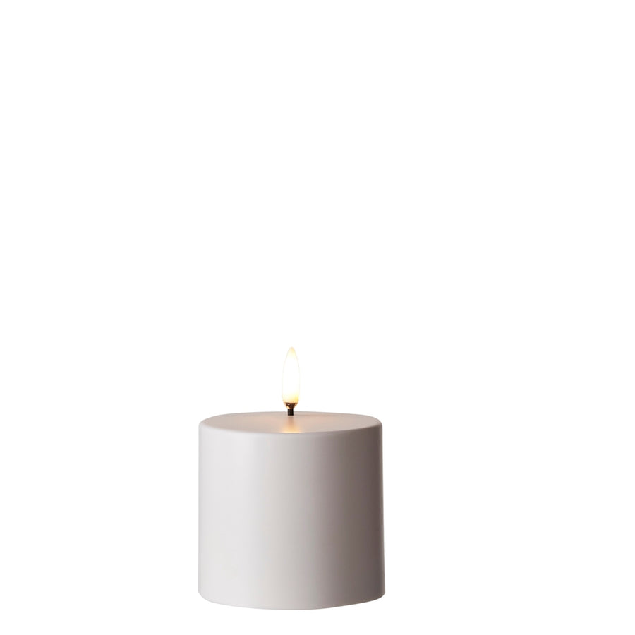 3" x 3" Uyuni Outdoor White Pillar Candle